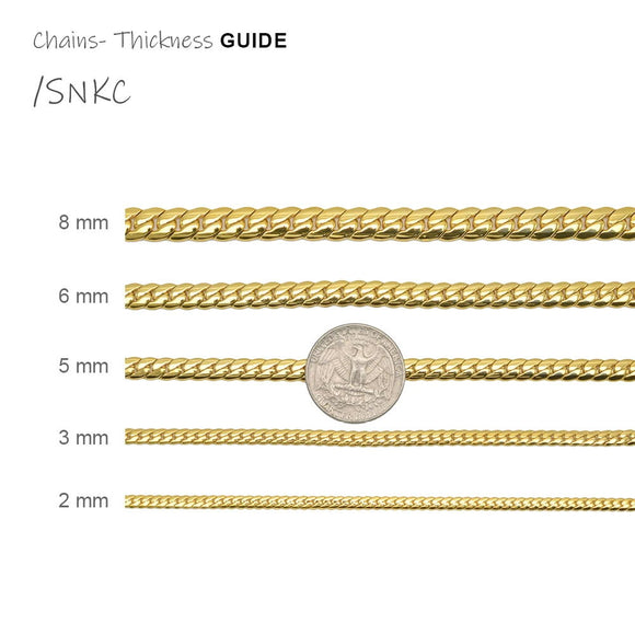Stainless Steel Snake Chain - SNKC-4mm and 5mm