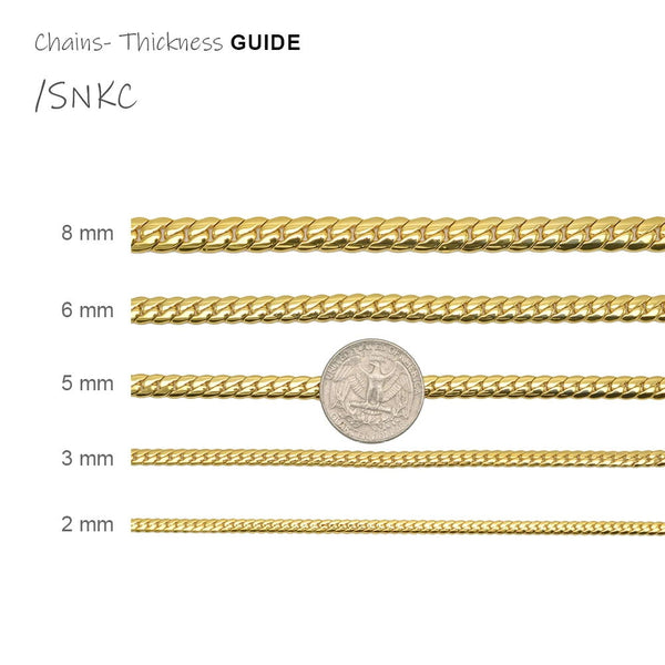 Stainless Steel Snake Chain - SNKC-4mm and 5mm