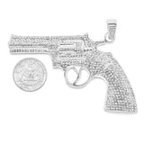 SP-1047, Stainless Steel Icy Gun Pendant-Gold or Silver color