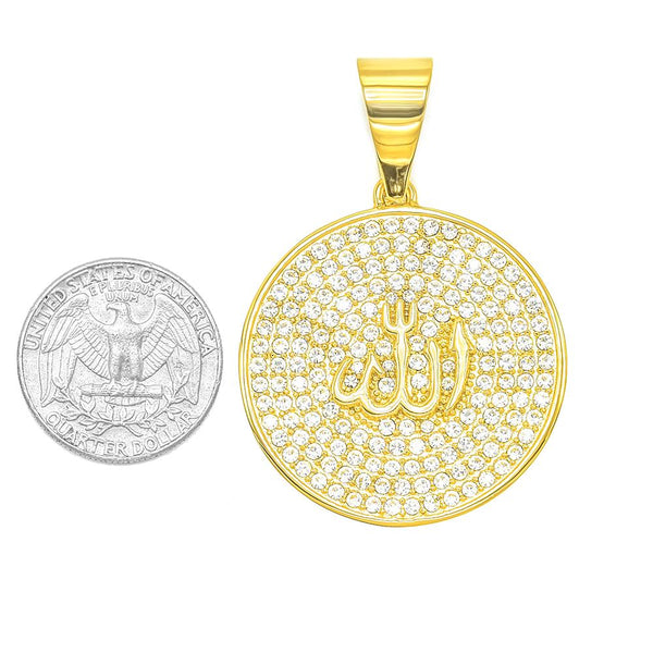 SP-1049, Stainless Steel Icy Allan Pendant- silver color