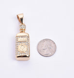 SP-1065, Lucky bottle-Gold or silver, 20mm width, 65mm high, 12mm thick