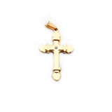 SP-112, Stainless Steel Small Cross Pendant-gold, silver or silver gold, 20mm width, 35mm high, 4mm thick