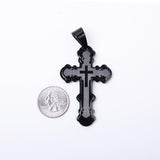 SP-115,Stainless Steel 3 size of Cross Pendant, gold, silver, rose gold or black color
