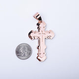SP-115,Stainless Steel 3 size of Cross Pendant, gold, silver, rose gold or black color