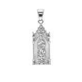 SP-1180, Stainless Steel Virgin Maria Pendant- gold or silver, 19mm width, 55mm high, 4mm thick