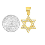 SP-1204, Stainless Steel David Star Pendant-gold or silver color, 20mm width, 40mm high, 2mm thick