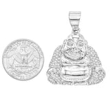 SP-1208, Stainless Steel Happy Buddha Pendant-gold color
