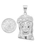 SP-1210, Stainless Steel 3 size of Jesus head Pendant-gold or silver