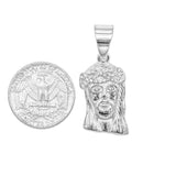 SP-1210, Stainless Steel 3 size of Jesus head Pendant-gold or silver