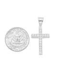 SP-1281, Stainless Steel 18x27mm Cross Pendant-gold or silver color