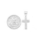 SP-1282, Stainless Steel 13x20mm Cross Pendant-gold or silver color