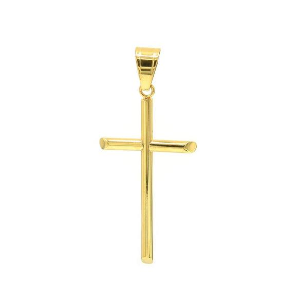 SP-1338, Stainless Steel Plain Cross Pendant -gold or silver color