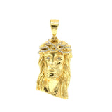 SP-1348, Stainless Steel Jesus Head Pendant-gold or silver color