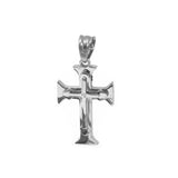 SP-1359, Stainless Steel small Cross Pendant- gold or silver, 28mm width, 33mm high, 4mm thick