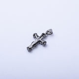 SP-231,Stainless Steel Small Cross Pendant- gold, silver, or silver gold, 19mm width, 37mm high, 6mm thick