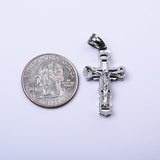 SP-231,Stainless Steel Small Cross Pendant- gold, silver, or silver gold, 19mm width, 37mm high, 6mm thick