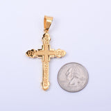 SP-236,Stainless Steel 2 size of Cross Pendant-gold, silver silver gold color
