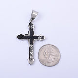 SP-236,Stainless Steel 2 size of Cross Pendant-gold, silver silver gold color
