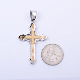 SP-236,Stainless Steel 2 size of Cross Pendant-gold, silver silver gold color