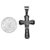 SP-377, Stainless Steel Cross Pendant- 2 size of cross, 5 color choose