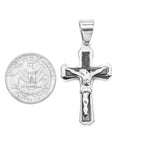 SP-377, Stainless Steel Cross Pendant- 2 size of cross, 5 color choose