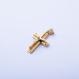 SP-1015, Stainless Steel Small 2 size of cross Pendant-gold, silver,silver black and silver gold color