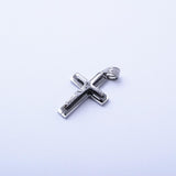 SP-1015, Stainless Steel Small 2 size of cross Pendant-gold, silver,silver black and silver gold color