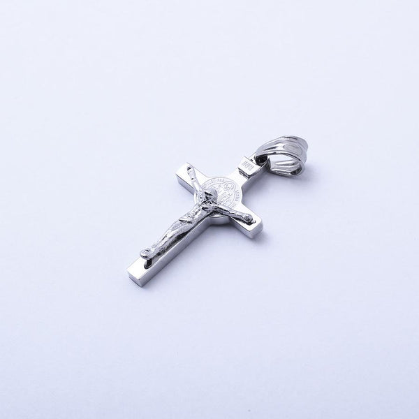 SP-391, Stainless Steel Small Cross Pendant- gold or silver colors, 18mm width, 35mm high, 5mm thick