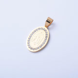 SP-461,Stainless Steel Allah Pendant, gold or silver color, 25mm width, 48mm high, 3mm thick