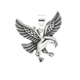 SP-525, Stainless Steel Eagle Pendant- gold or silver color, 40mm width, 40mm high, 7mm thick