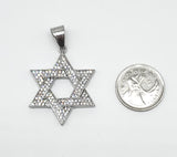 SP-610, Stainless Steel David Star Pendant -2 size of David star-gold or silver