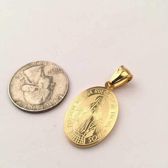 SP-621, Stainless Steel Virgin Maria Pendant-gold or silver color