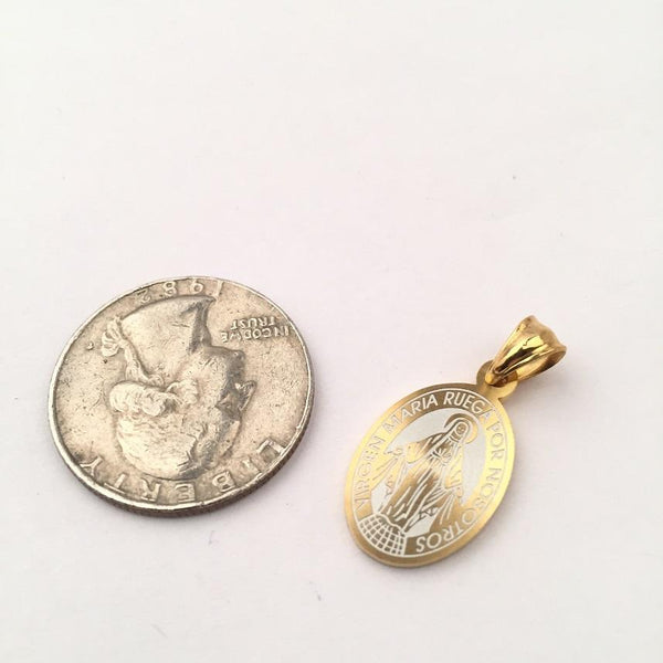 SP-621, Stainless Steel Virgin Maria Pendant-gold or silver color