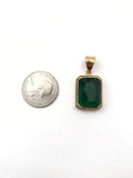 SP-633, Stainless Steel 2 size of 4 colors-red, blue. black and green Pendant