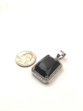 SP-633, Stainless Steel 2 size of 4 colors-red, blue. black and green Pendant