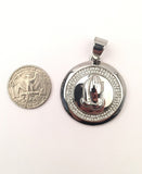SP-675, Stainless Steel Pray Hand Pendant-silver color