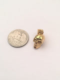 SP-677, Stainless Steel Small Skull Pendant-gold or silver color