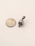 SP-677, Stainless Steel Small Skull Pendant-gold or silver color