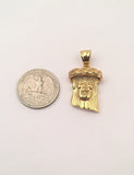 SP-681, Stainless Steel Jesus Head Pendant-gold or silver, 20mm width, 35mm high, 8mm thick