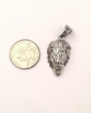 SP-702,Stainless Steel Lion Head Pendant-Gold or silver, 19mm width, 40mm high, 10mm thick