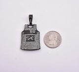 SP-715, Stainless Steel Jersey 23 Pendant-gold, silver or black color, 25mm width, 50mm high, 5mm thick
