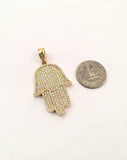 SP-728, Stainless Steel 2 size of Hansa Hand Pendant-gold or silver color