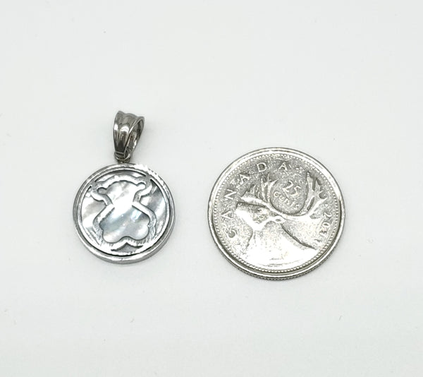 SP-731, Stainless Steel Baby Angle Pendant-Silver Color
