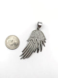 SP-766, Stainless Steel Angle Wing Pendant- gold or silver color