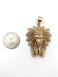 SP-769, Stainless Steel First Nation Pendant-gold or silver color