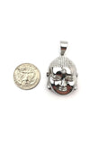 SP-771, Stainless Steel Icy Buddha Pendant-gold or silver, 30mm width, 50mm high, 15mm thick