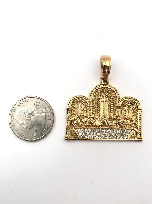 SP-774, Stainless Steel Last Supper Pendant-gold or silver color
