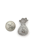 SP-779, Stainless Steel Icy Money Bag Pendant-gold or silver color