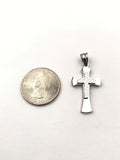 SP-786, Stainless Steel Small Cross Pendant-gold or silver color, 18mm width, 35mm high, 3mm thick