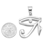 SP-799, Stainless Steel Small Triangular Prism Eye Pendant, 15mm width, 35mm high, 2.5mm thick